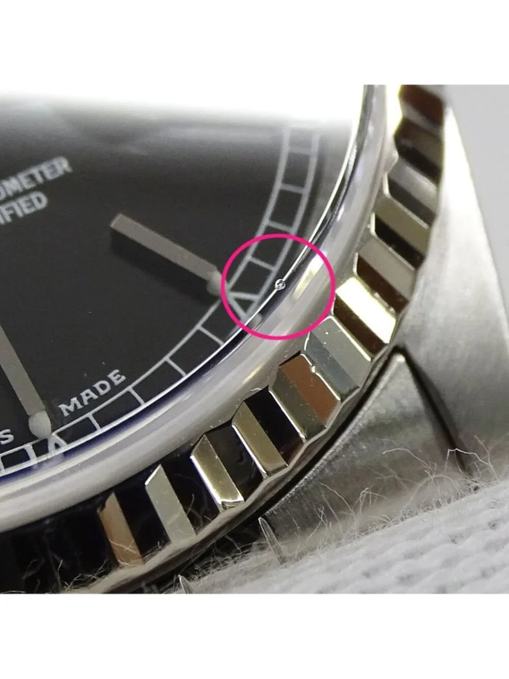 Rolex Datejust Watch Automatic at Stainless Steel White Gold WG Silver Black